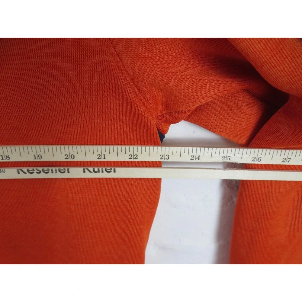 The North Face Fleece Jacket Mens Large Orange Blue Full Zip Colorblock Hiking